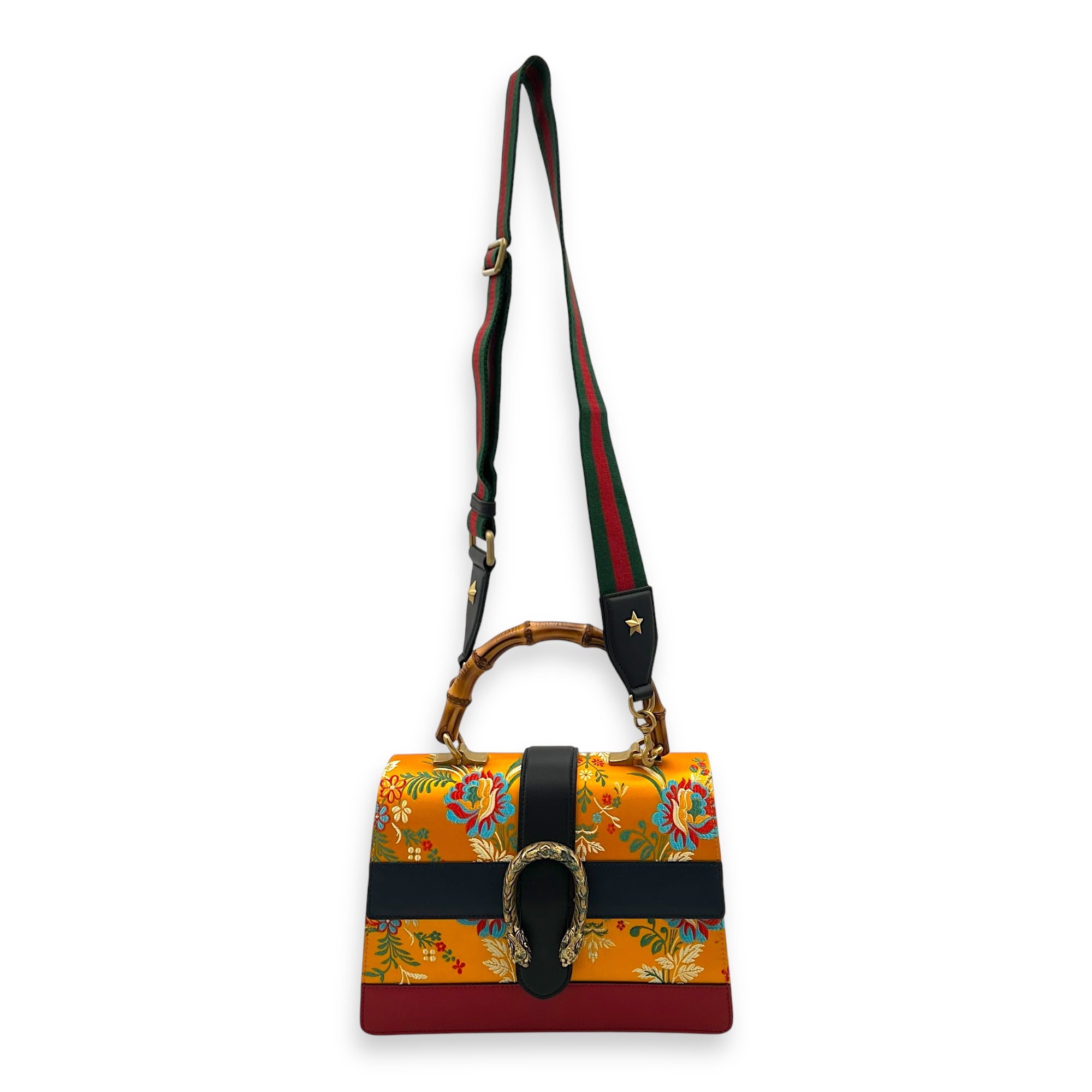 Dionysus Top Handle Bag Multi-colour in Calfskin, Gold hardware