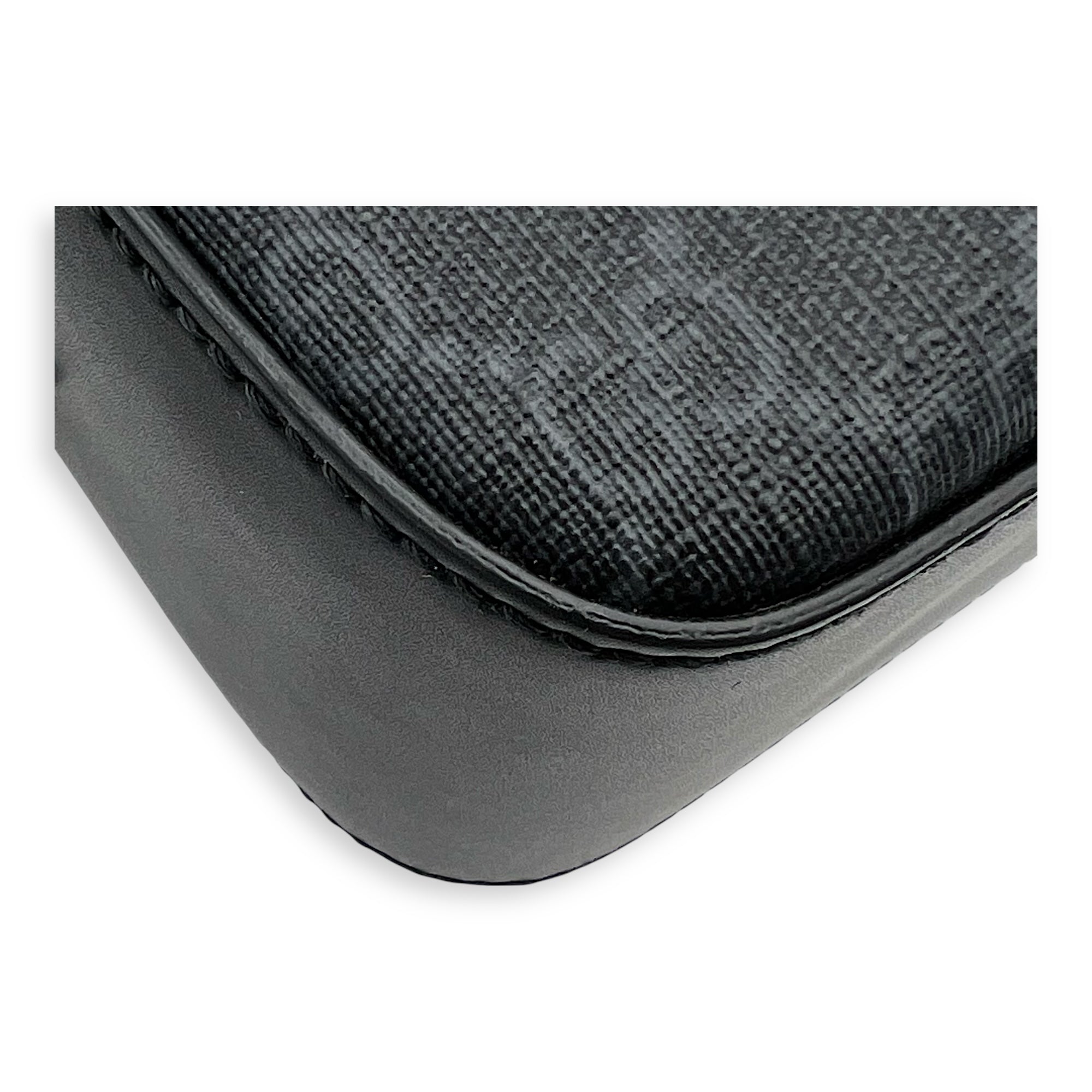 GG Supreme Crossbody Bag Grey in Monogram Coated Canvas, Silver hardware