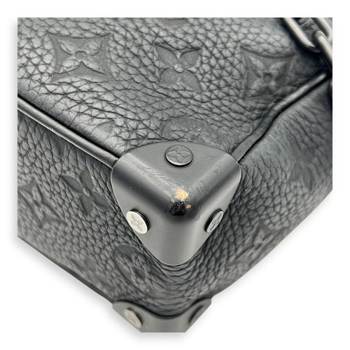 Soft Trunk Crossbody Bag Black in Monogram Empreinte Leather, Lacquered Metal hardware