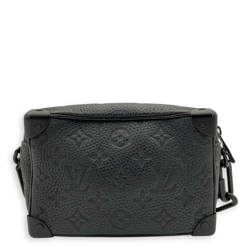 Soft Trunk Crossbody Bag Black in Monogram Empreinte Leather, Lacquered Metal hardware