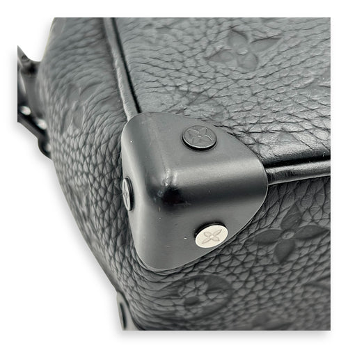 Soft Trunk Crossbody Bag Black in Monogram Empreinte Leather, Lacquered Metal hardware
