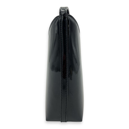 Logo Bucket Bag Black in Patent Leather, Gold hardware