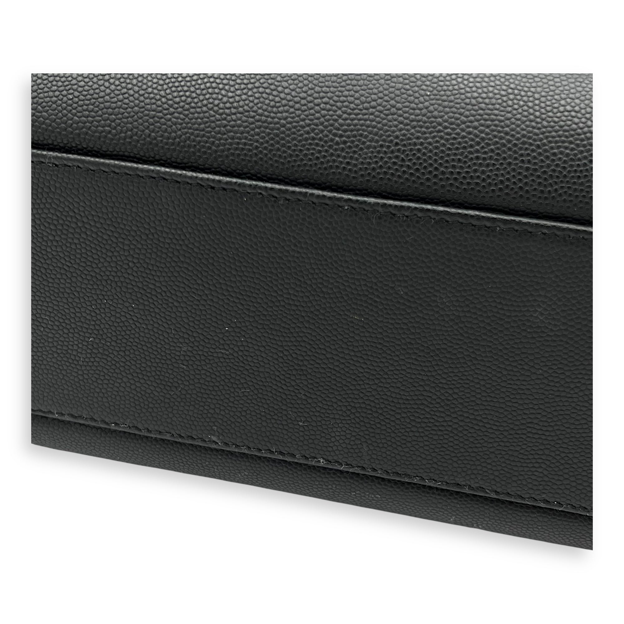 West Hollywood Shoulder Bag Black in Calfskin, Silver hardware