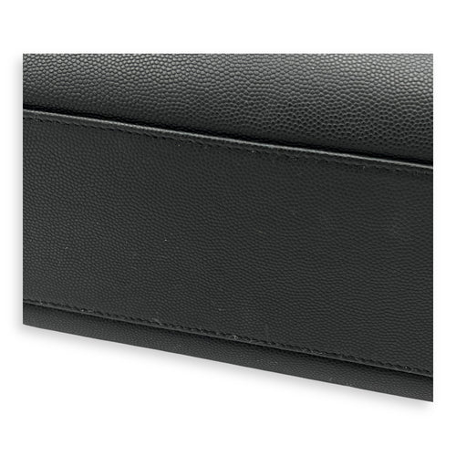 West Hollywood Shoulder Bag Black in Calfskin, Silver hardware