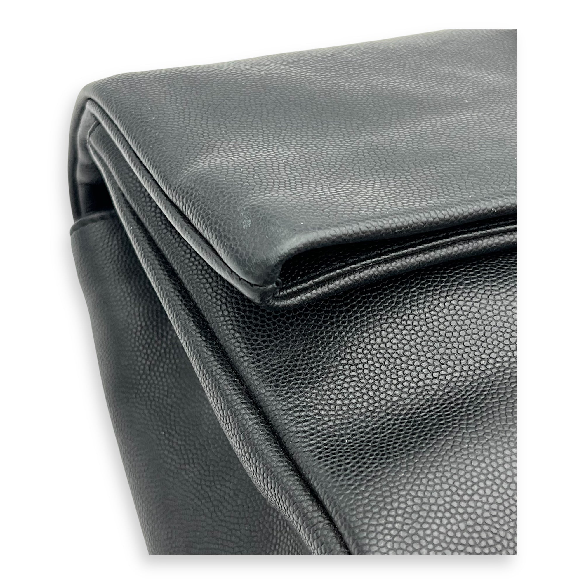 West Hollywood Shoulder Bag Black in Calfskin, Silver hardware
