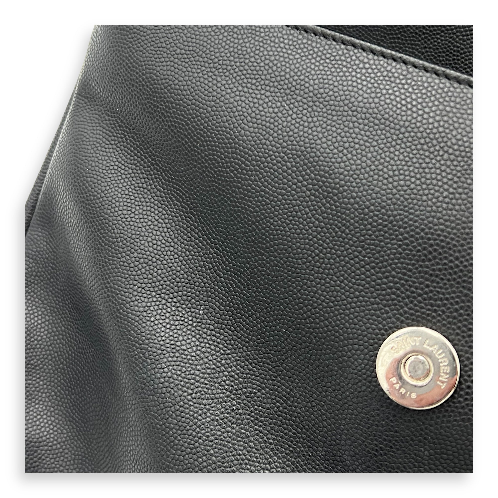 West Hollywood Shoulder Bag Black in Calfskin, Silver hardware