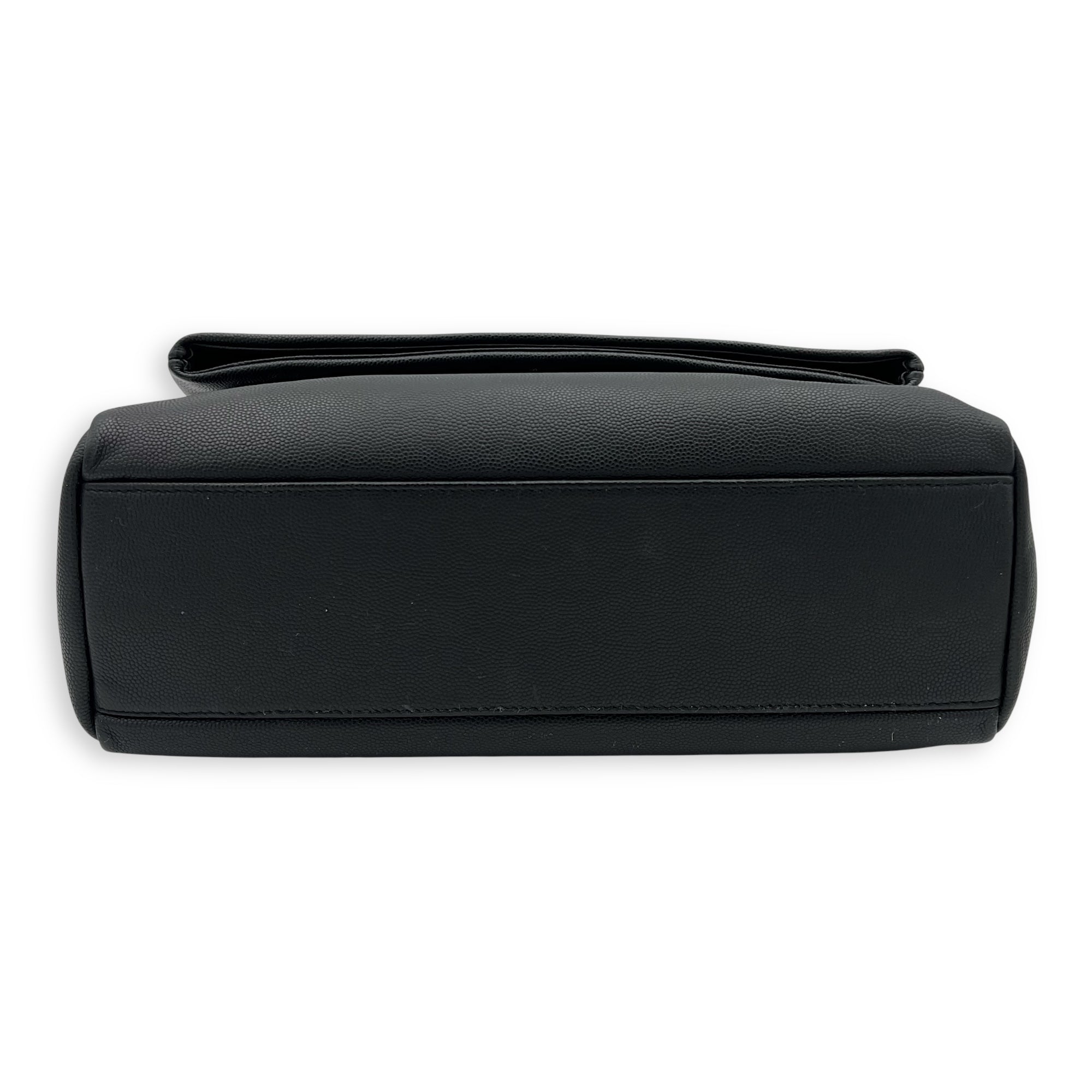 West Hollywood Shoulder Bag Black in Calfskin, Silver hardware