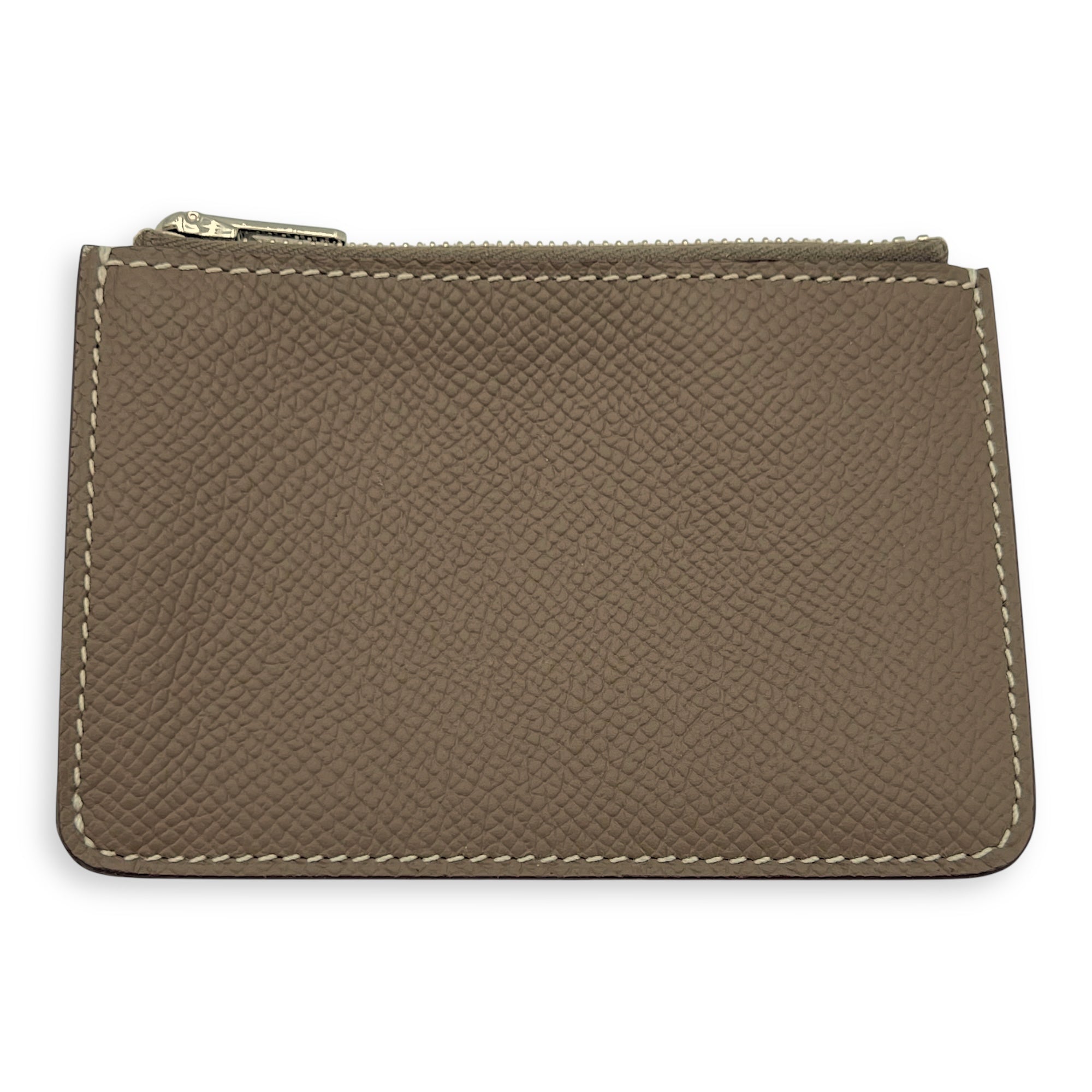 Constance Slim Compact Brown in Epsom, Palladium hardware