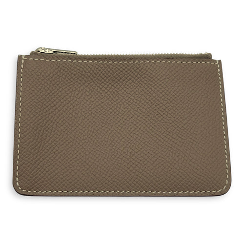 Constance Slim Compact Brown in Epsom, Palladium hardware