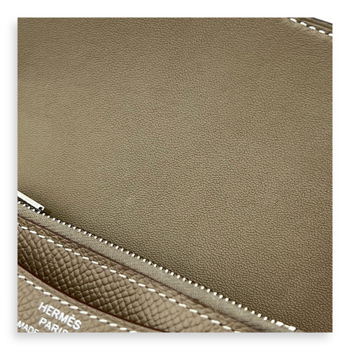 Constance Slim Compact Brown in Epsom, Palladium hardware
