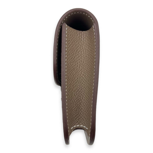 Constance Slim Compact Brown in Epsom, Palladium hardware