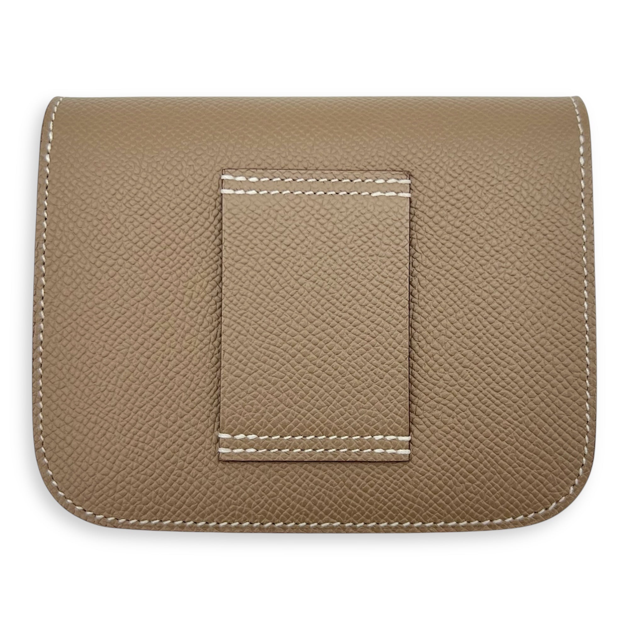 Constance Slim Compact Brown in Epsom, Palladium hardware