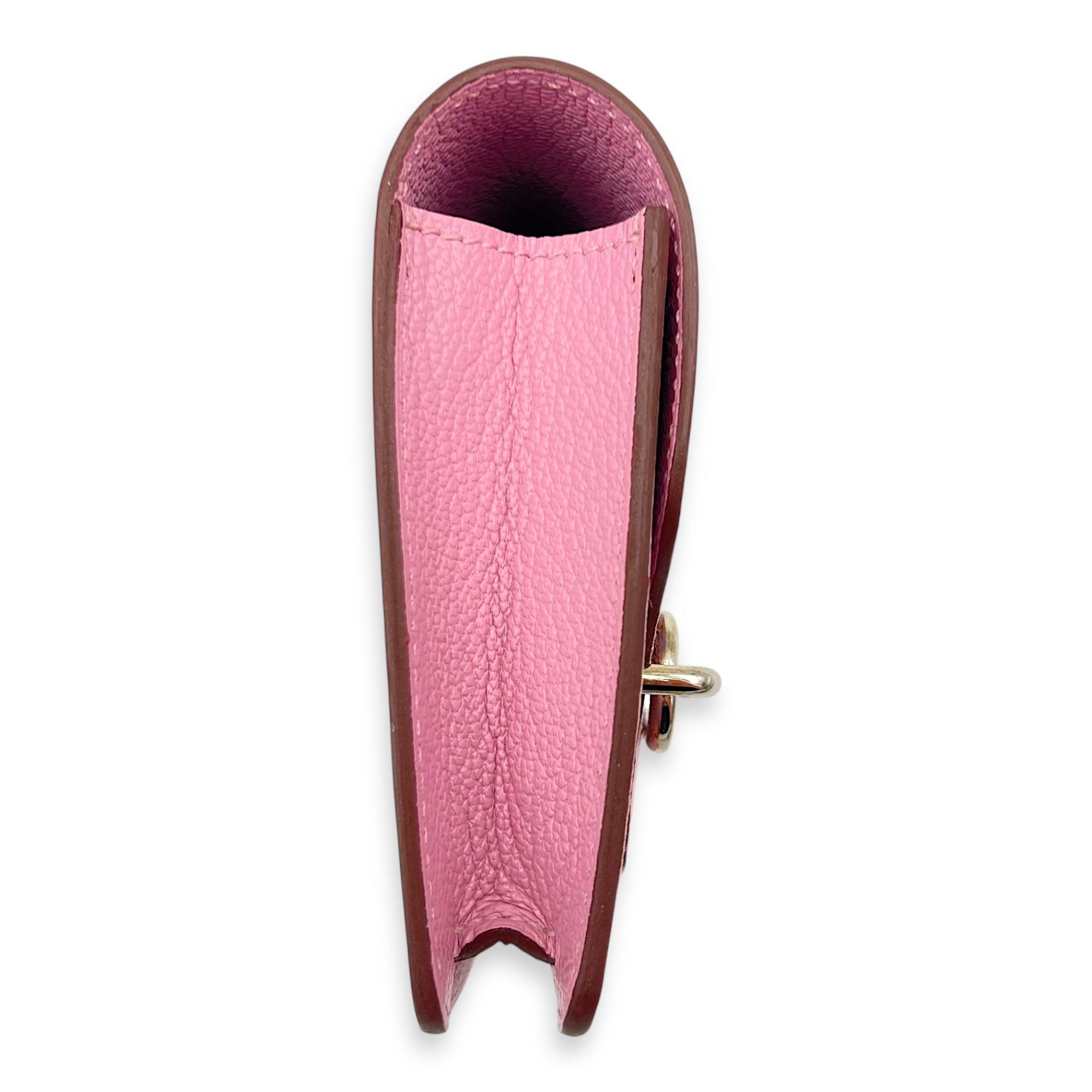 Roulis Slim  Pink in Chevre Leather, Palladium hardware