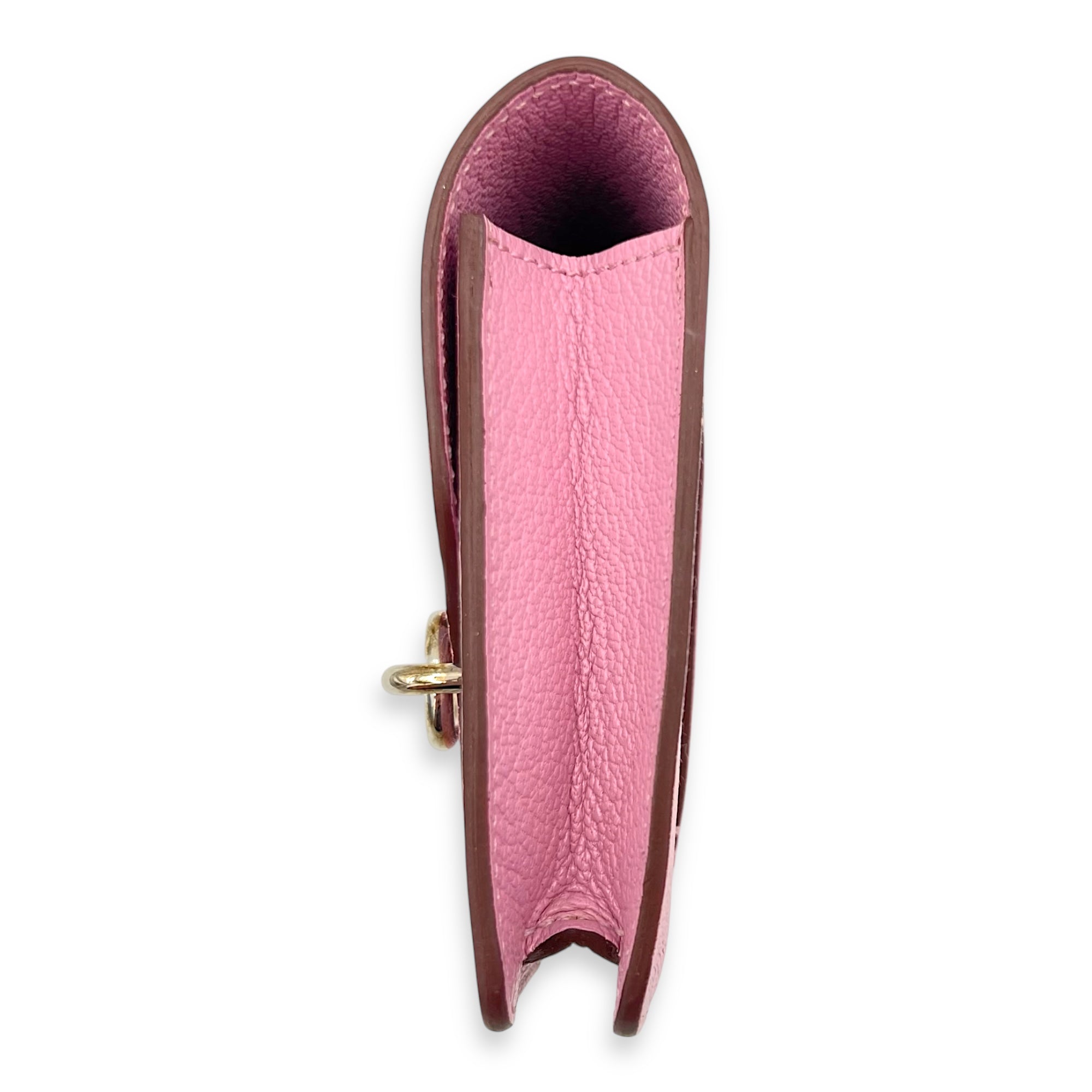 Roulis Slim  Pink in Chevre Leather, Palladium hardware