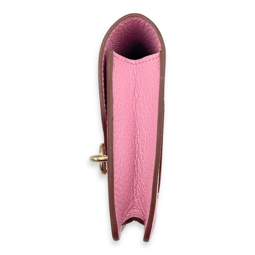 Roulis Slim  Pink in Chevre Leather, Palladium hardware