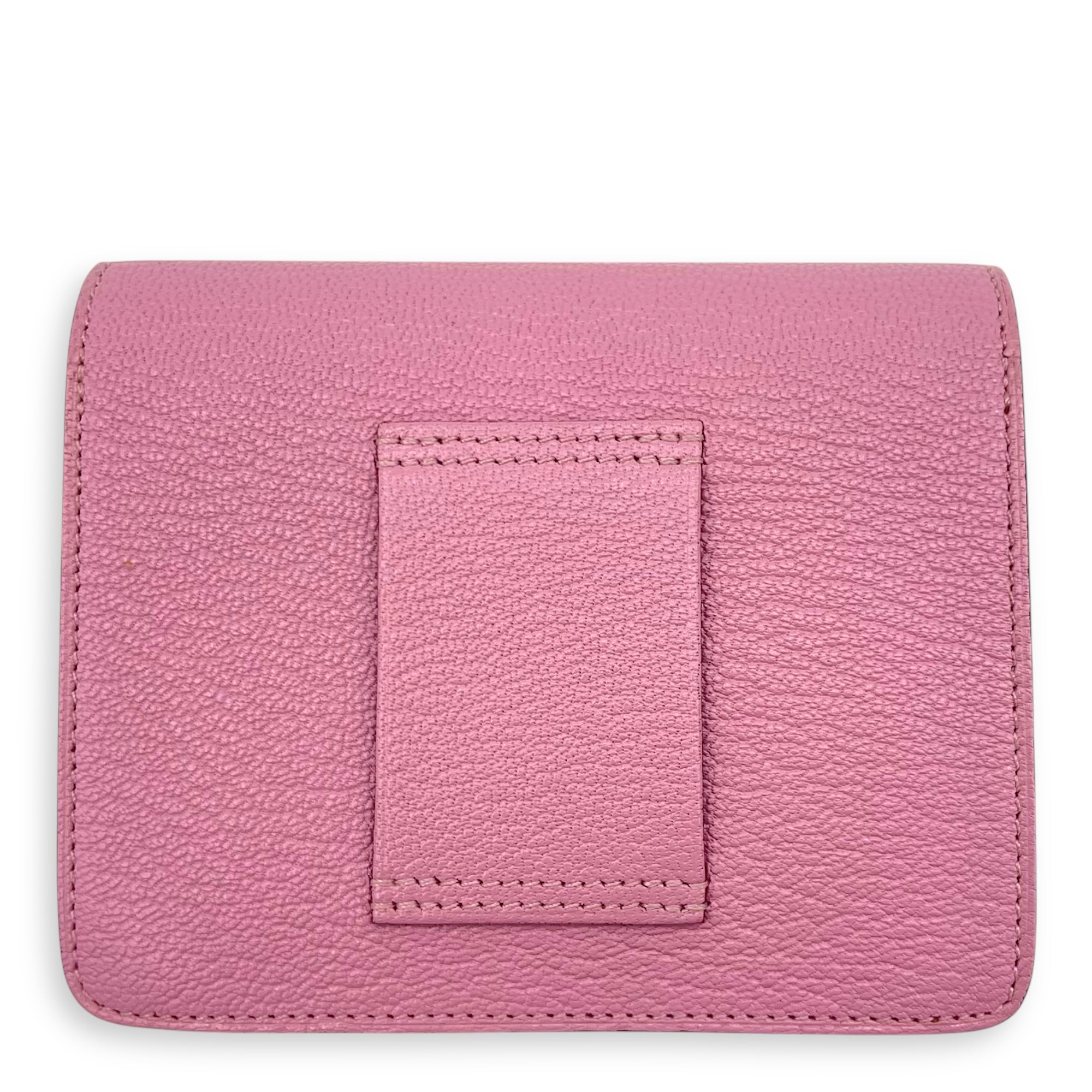 Roulis Slim  Pink in Chevre Leather, Palladium hardware