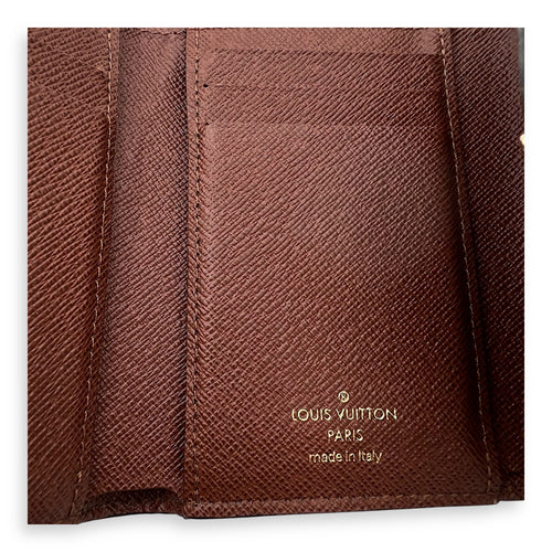 Victorine Wallet Brown in Monogram Coated Canvas, Gold hardware