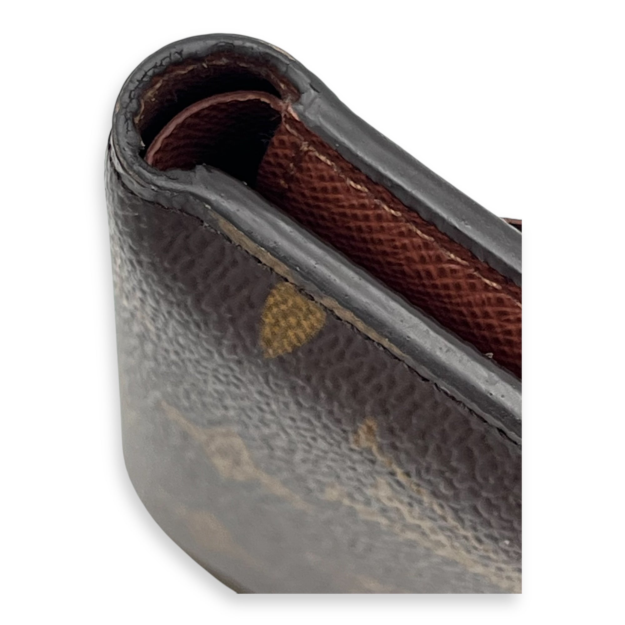 Victorine Wallet Brown in Monogram Coated Canvas, Gold hardware