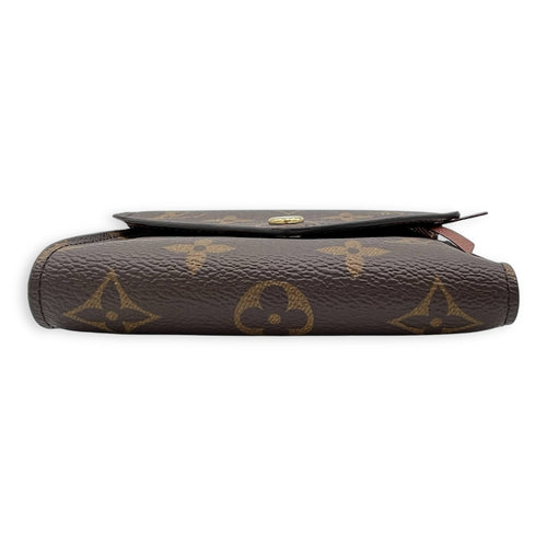Victorine Wallet Brown in Monogram Coated Canvas, Gold hardware