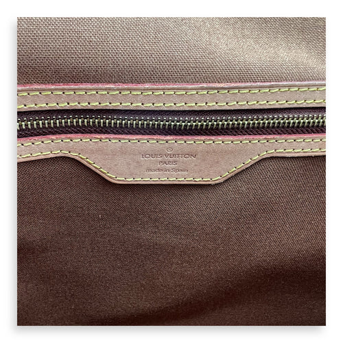 Valmy GM Brown Messenger in Monogram Coated Canvas, Gold hardware