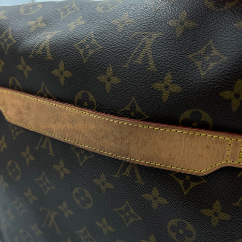 Valmy GM Brown Messenger in Monogram Coated Canvas, Gold hardware