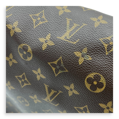 Valmy GM Brown Messenger in Monogram Coated Canvas, Gold hardware
