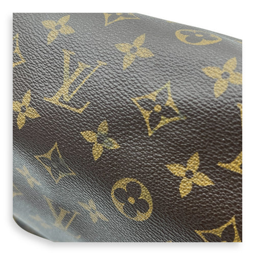 Valmy GM Brown Messenger in Monogram Coated Canvas, Gold hardware