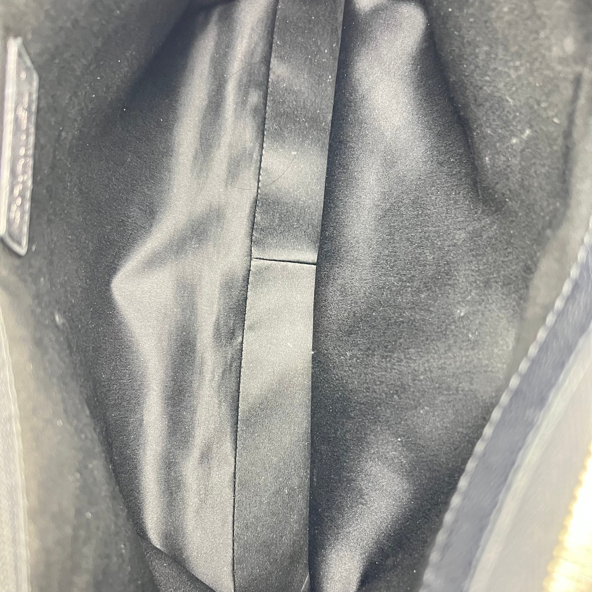 GST Tote Bag Black in Caviar Leather, Silver hardware