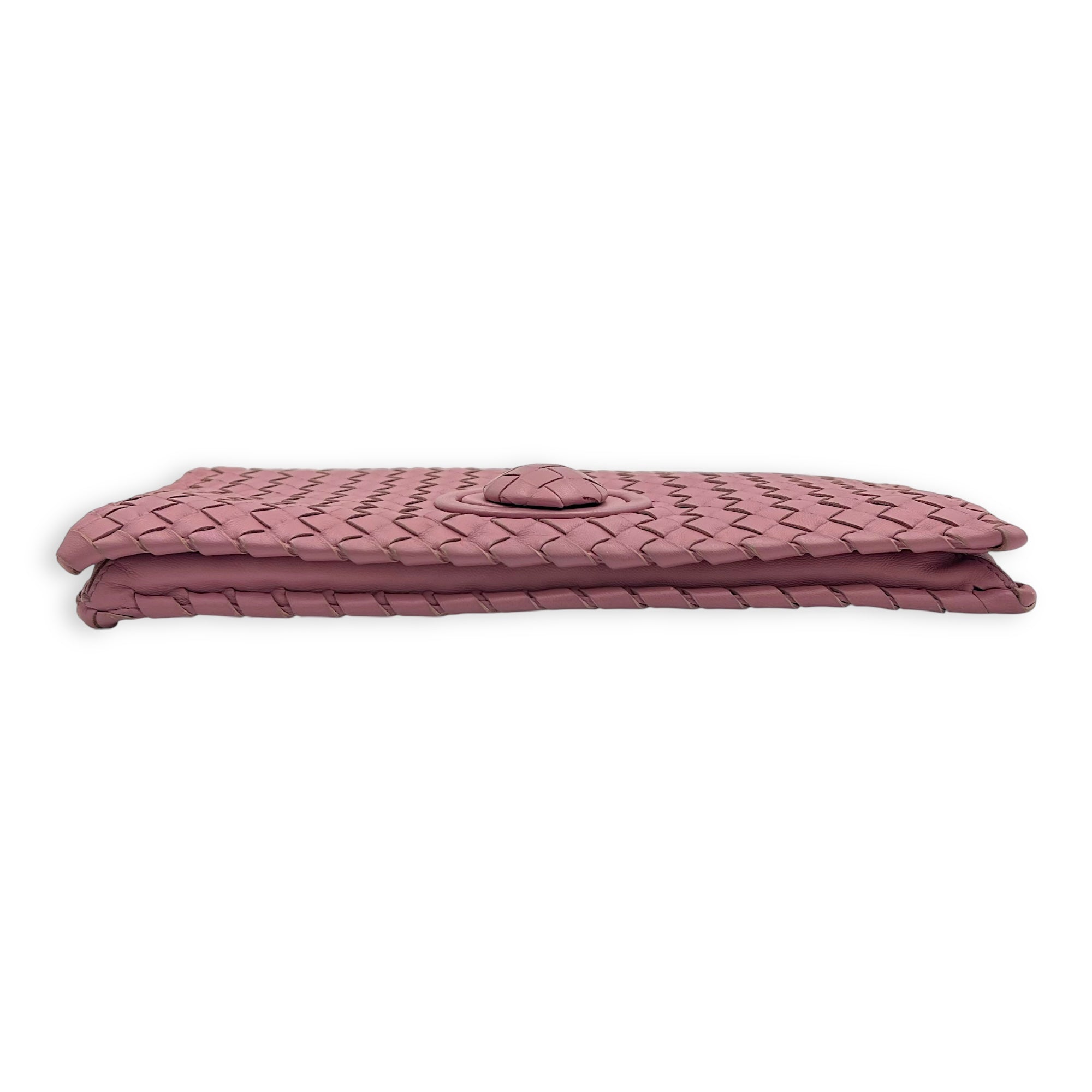 Intrecciato Clutch Pink in Lambskin