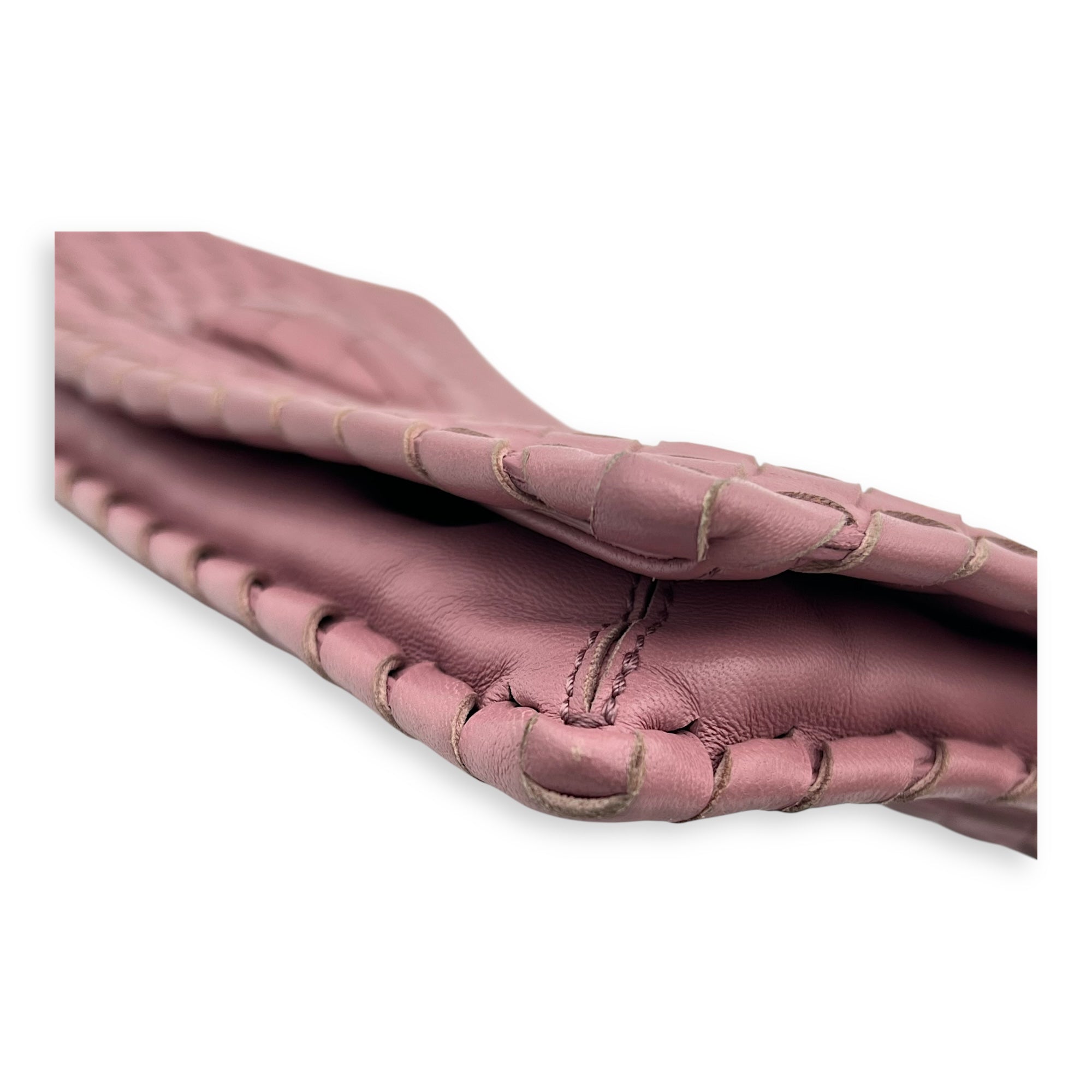 Intrecciato Clutch Pink in Lambskin