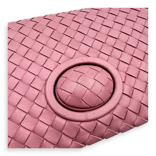 Intrecciato Clutch Pink in Lambskin