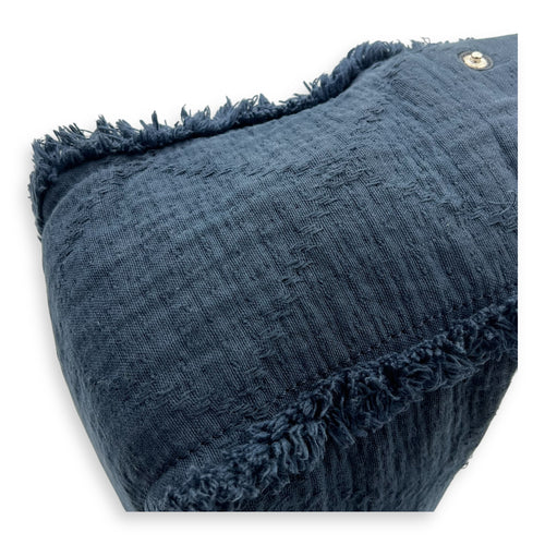 Deauville Tote Bag Blue in Fabric, Silver hardware
