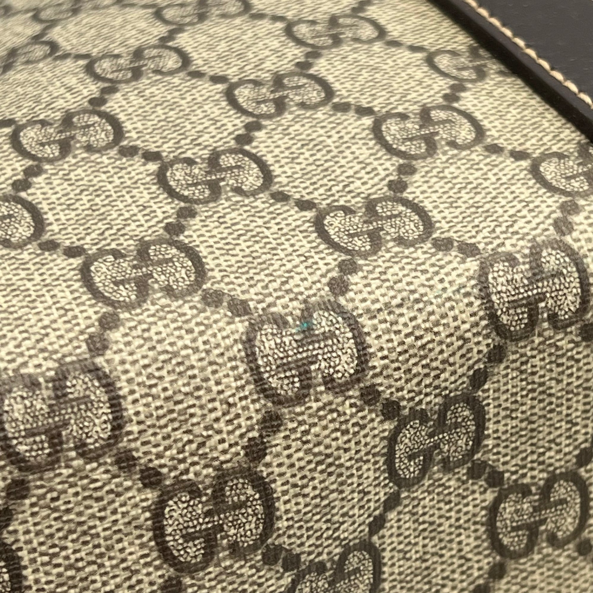GG Tote Bag Brown in Jacquard, Gold hardware
