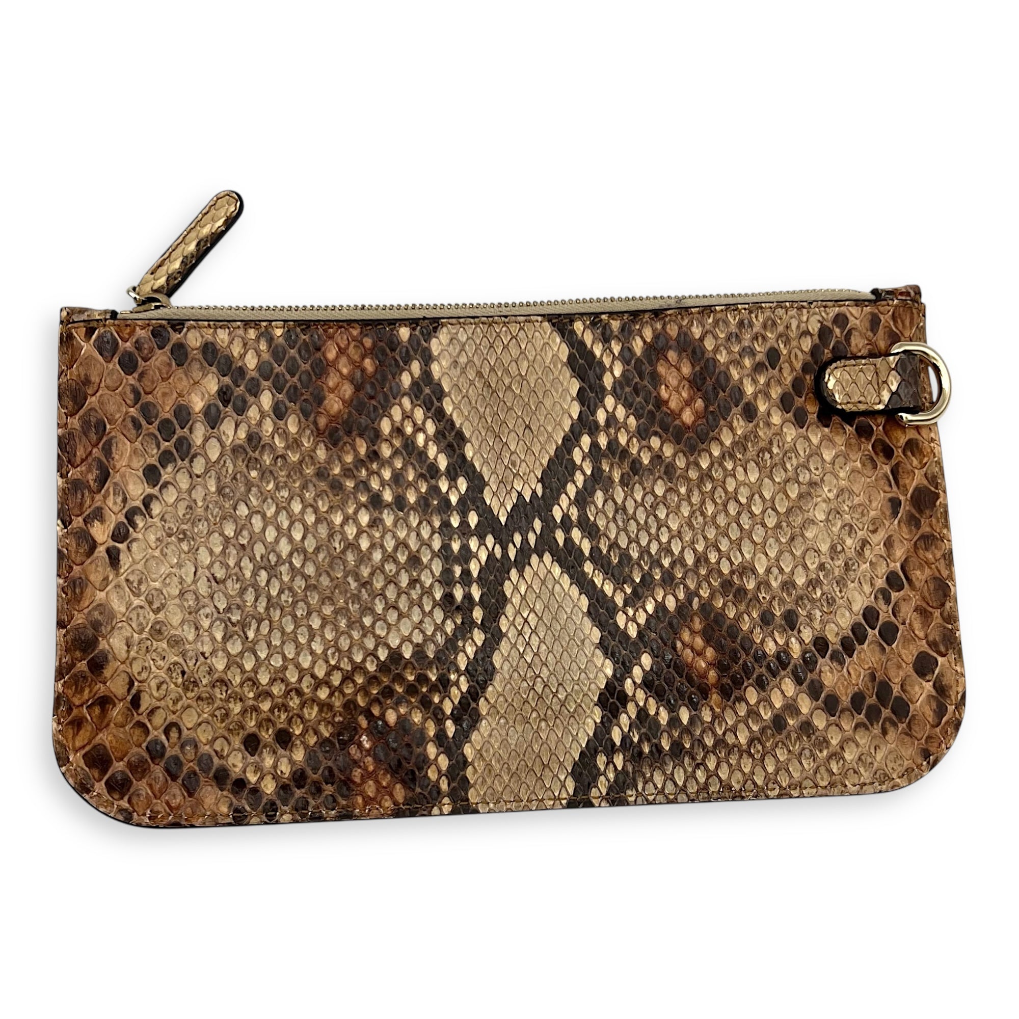 GG Tote Bag Brown in Calfskin, Gold hardware