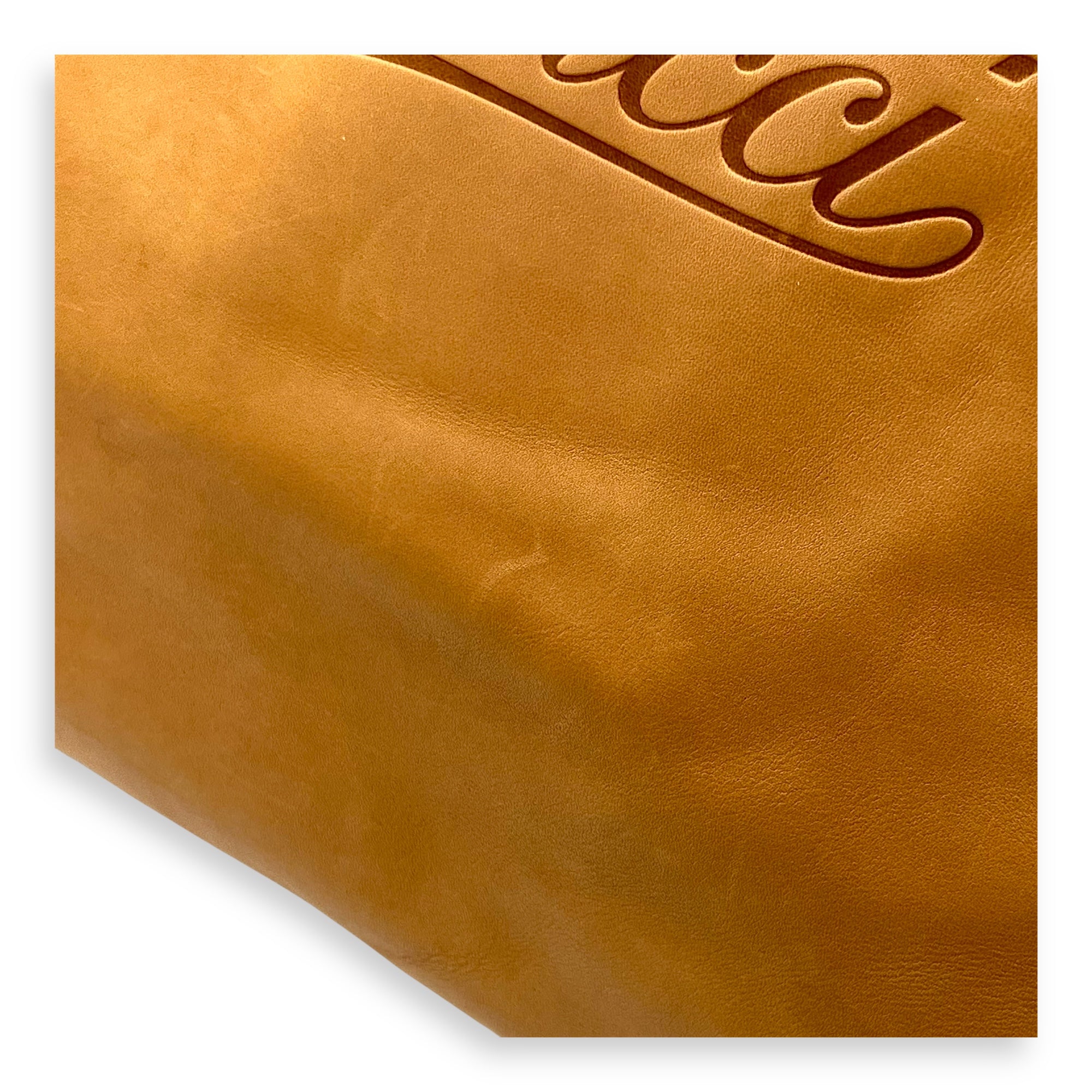 GG Tote Bag Brown in Calfskin, Gold hardware