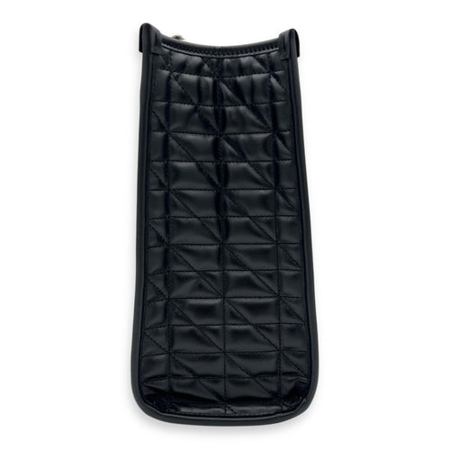 GG Marmont Tote Bag Black in Calfskin, Silver hardware