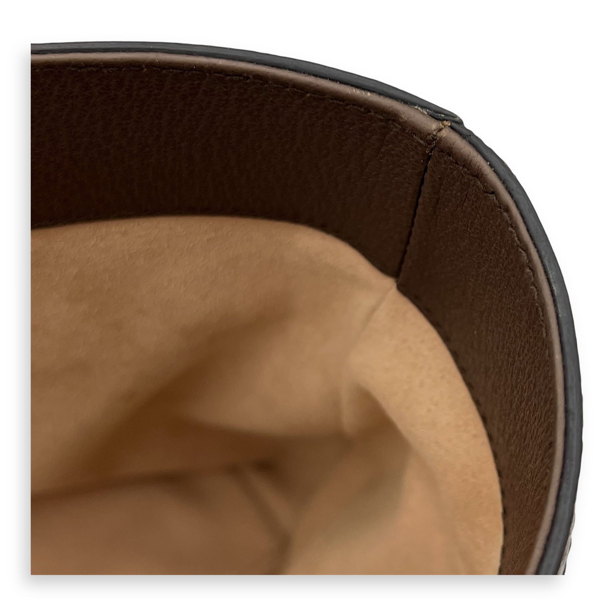 Ophidia Tote Bag Brown in Coated Canvas, Gold hardware