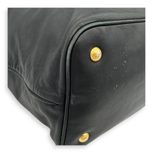 2 way bag Top Handle Bag Black in Calfskin, Gold hardware