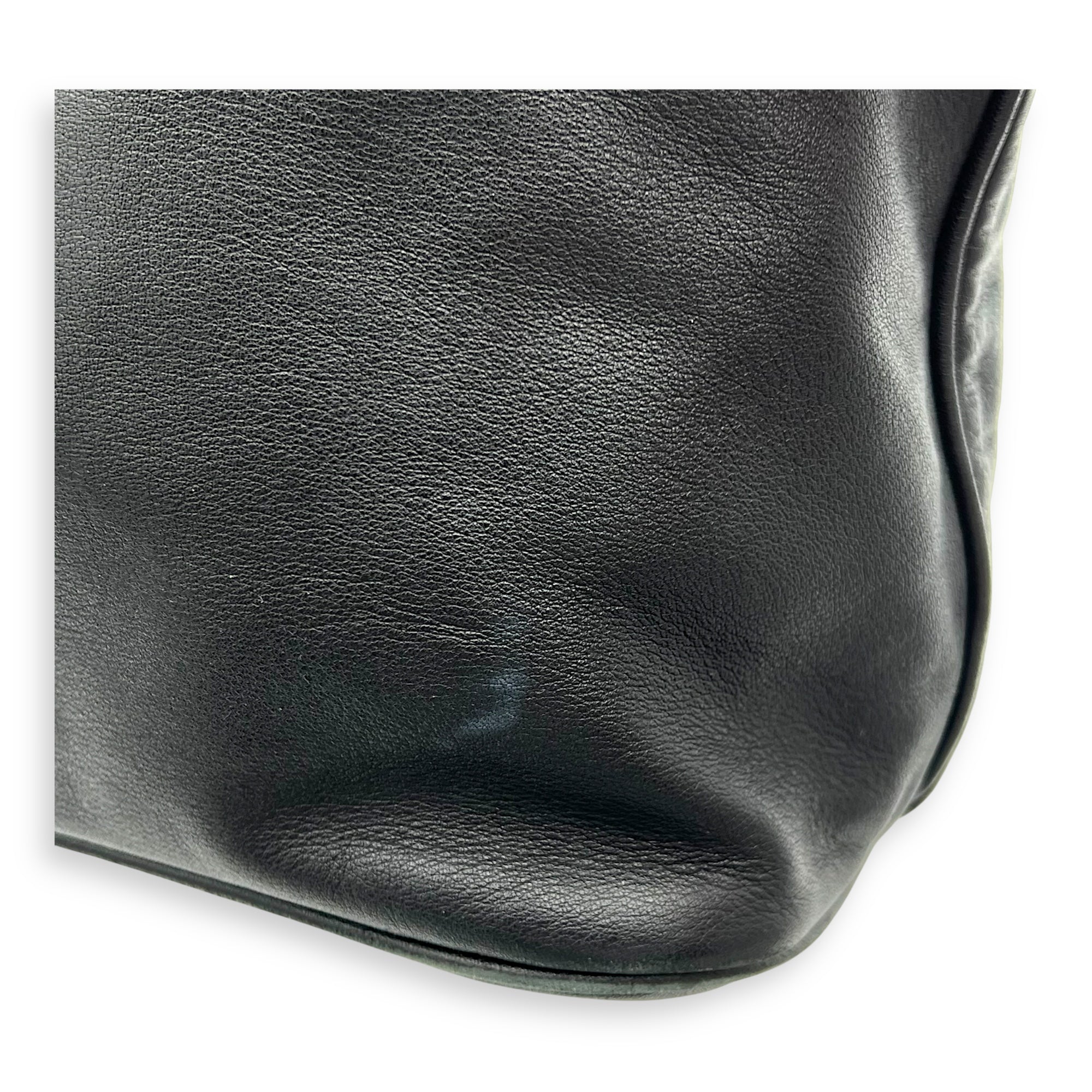 2 way bag Top Handle Bag Black in Calfskin, Gold hardware