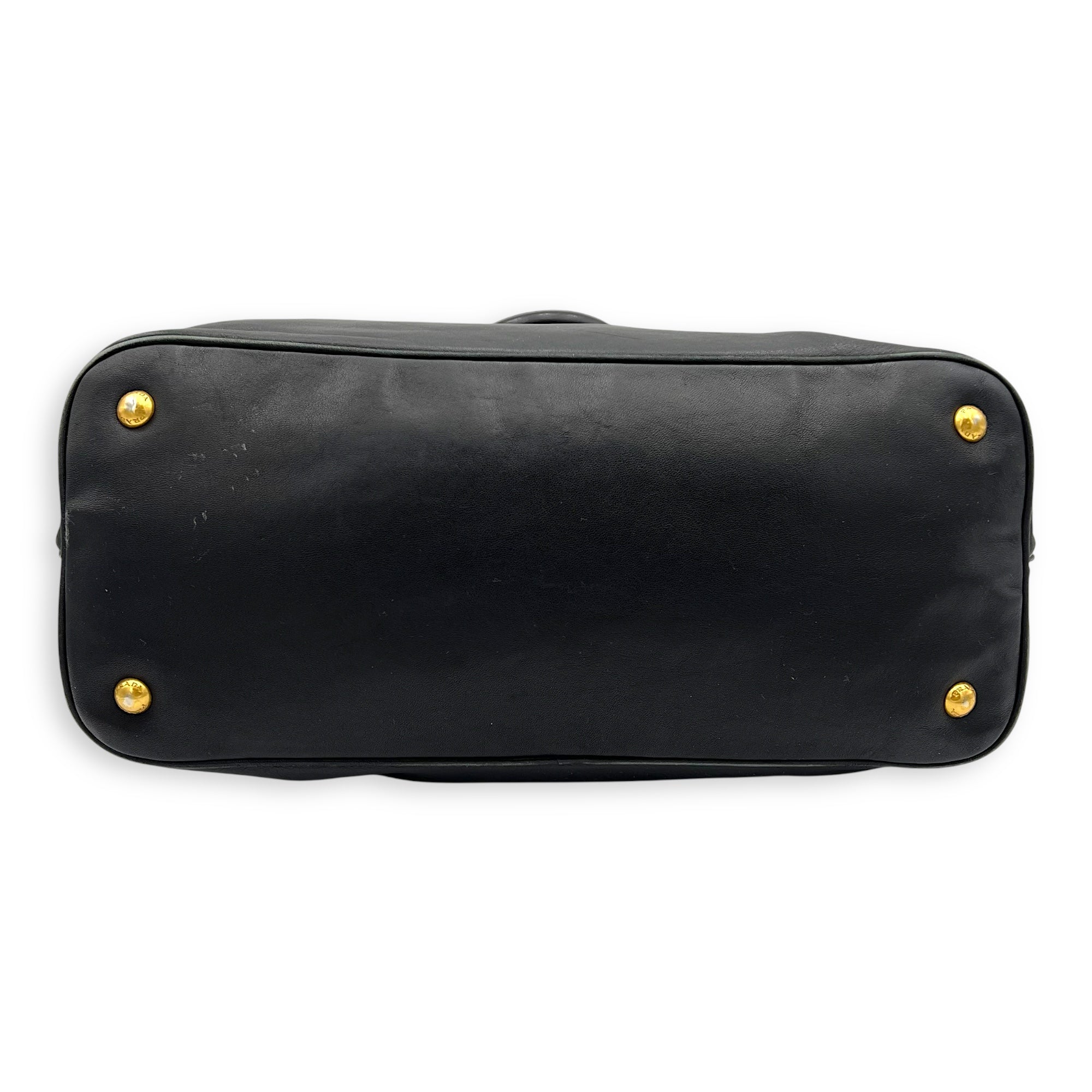 2 way bag Top Handle Bag Black in Calfskin, Gold hardware