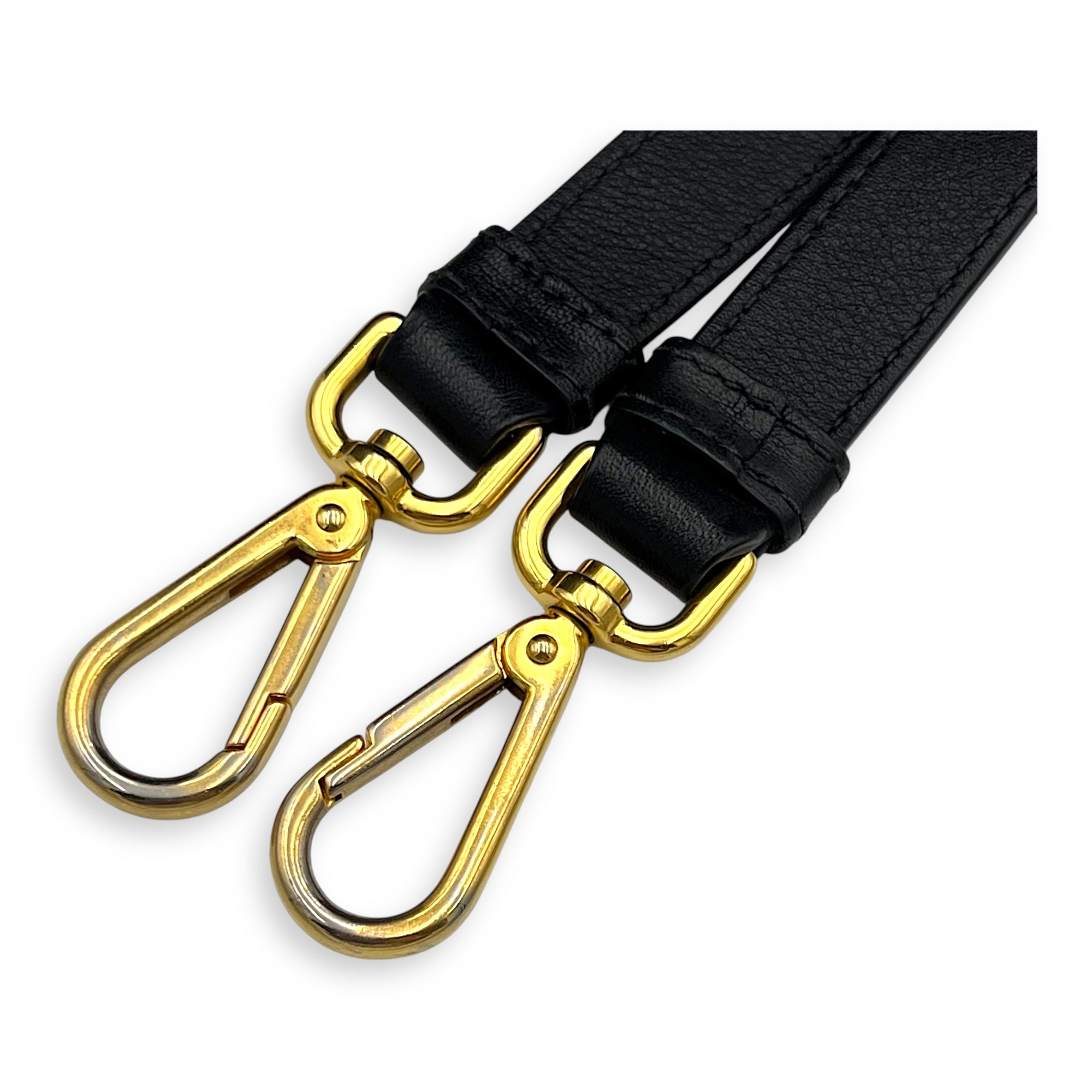 2 way bag Top Handle Bag Black in Calfskin, Gold hardware