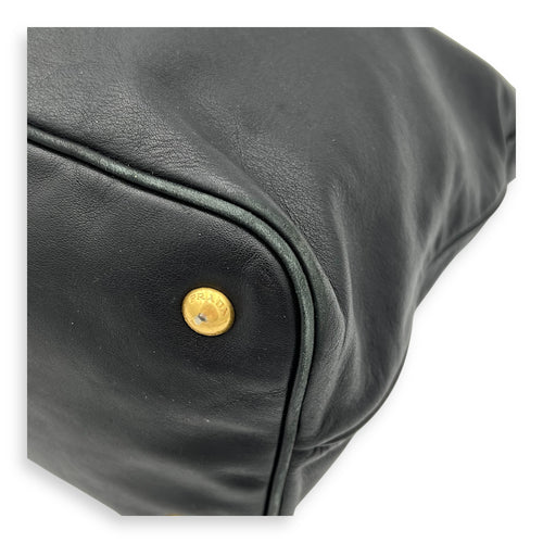 2 way bag Top Handle Bag Black in Calfskin, Gold hardware