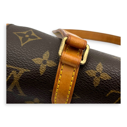 Murrell Shoulder Bag Brown in Monogram Coated Canvas, Gold hardware