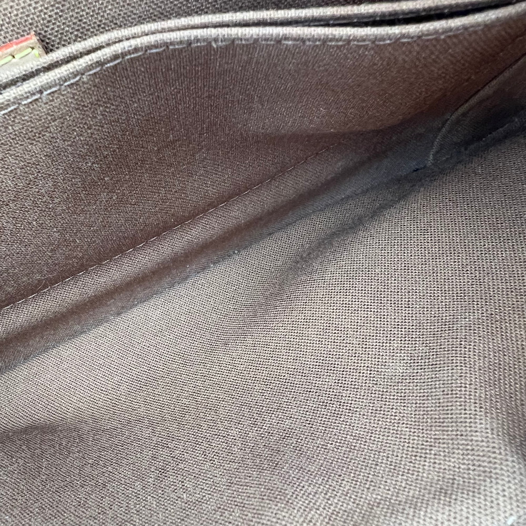 Murrell Shoulder Bag Brown in Monogram Coated Canvas, Gold hardware