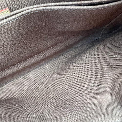 Murrell Shoulder Bag Brown in Monogram Coated Canvas, Gold hardware