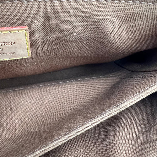 Murrell Shoulder Bag Brown in Monogram Coated Canvas, Gold hardware