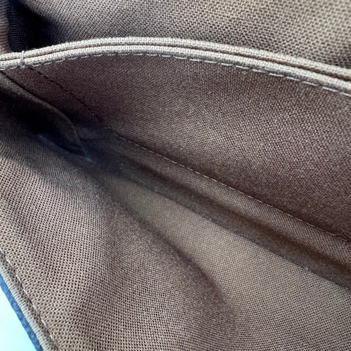 Murrell Shoulder Bag Brown in Monogram Coated Canvas, Gold hardware