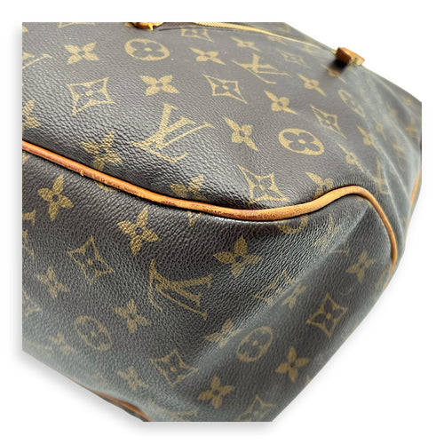 Delightful Shoulder Bag GM Brown in Monogram Coated Canvas, Gold hardware