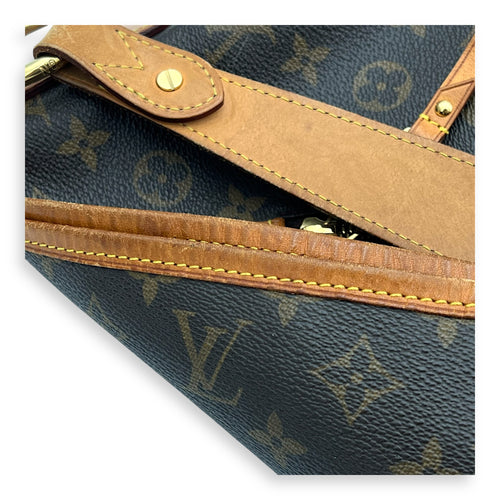 Delightful Shoulder Bag GM Brown in Monogram Coated Canvas, Gold hardware