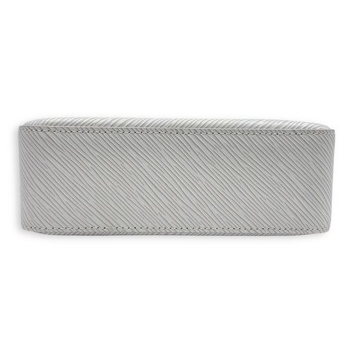 Marellini Shoulder Bag White in Epi Leather, Gold hardware